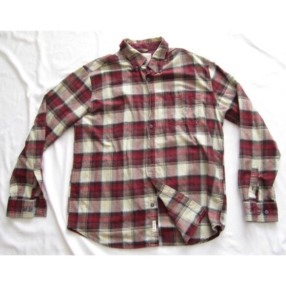 Men's Weatherproof Button Plaid Cotton Long Sleeve Shirt Sz L (MT670) - Picture 1 of 8